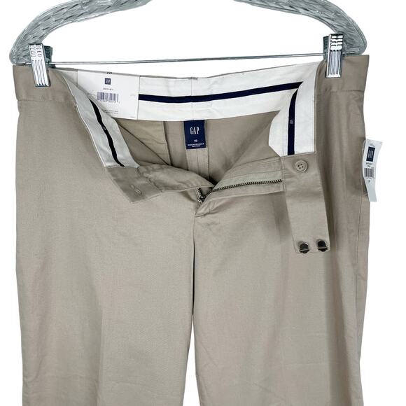 Gap Capris Khaki 10 Modern Fit Cropped Cuffed Stretch New - Picture 6 of 11